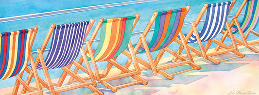 Beach Chairs Canvas Art