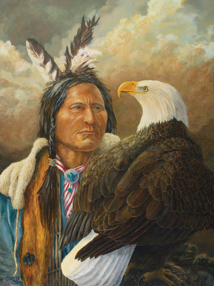 Arte de la lona del águila solitaria