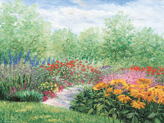 Impressionistic Garden Canvas Art