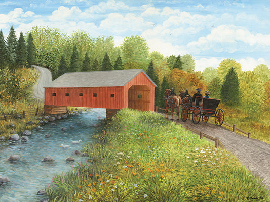 The Old Country Road Canvas Art