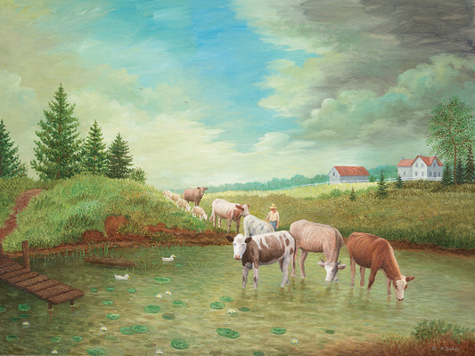 Summertime on the Farm Canvas Art