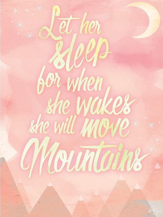 She Will Move Mountains 1 Canvas Print