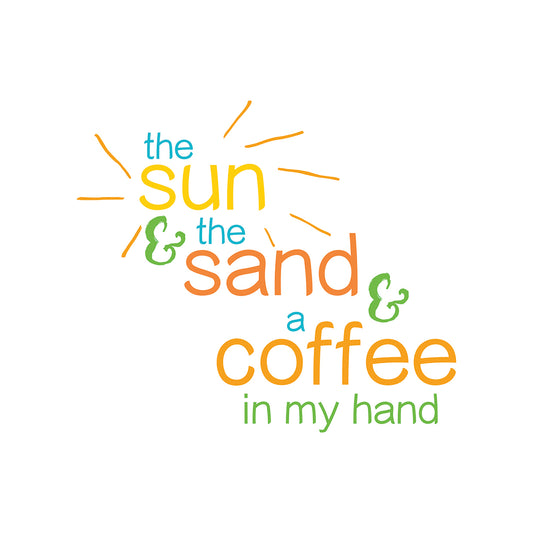 Sun Sand And Coffee Canvas Print