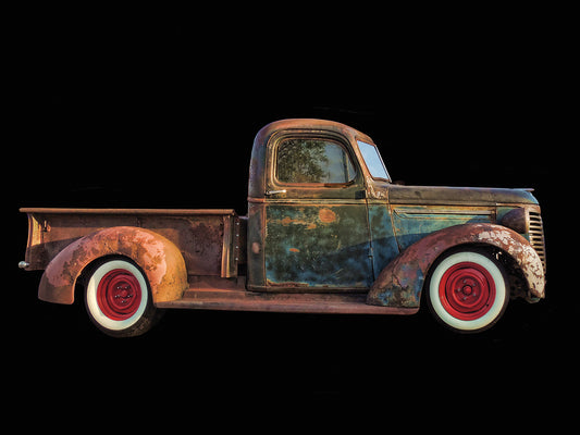 Old Rusted Pickup Canvas Art