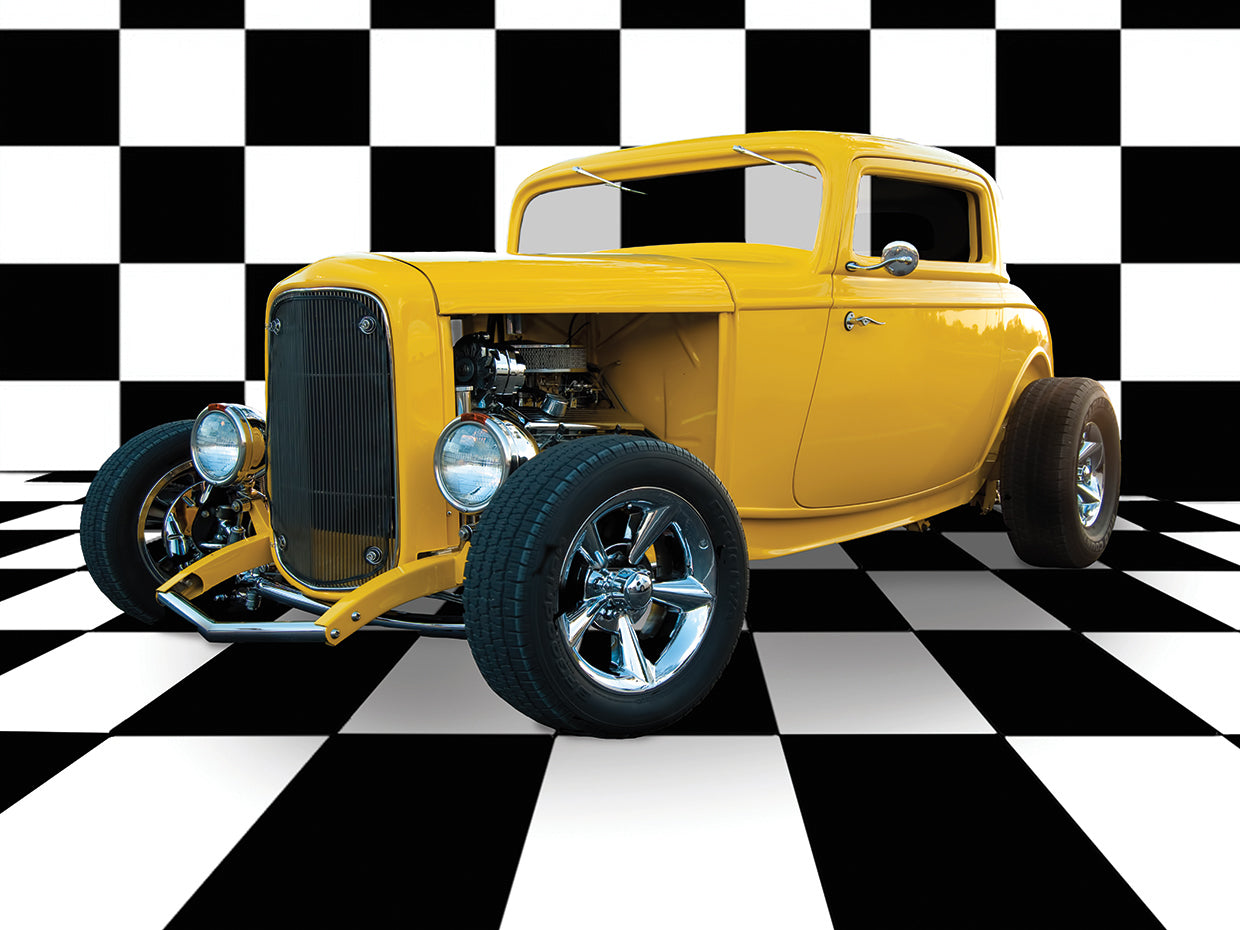 Yellow Hotrod