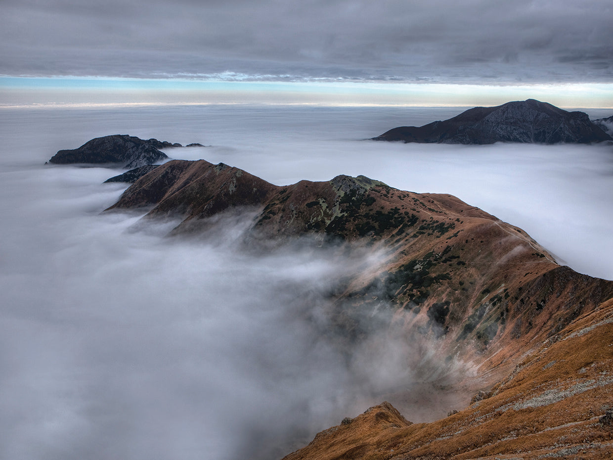 En el arte de la lona de las nubes