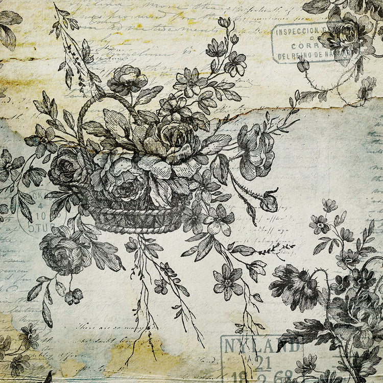 BW Flowers Grunge Three