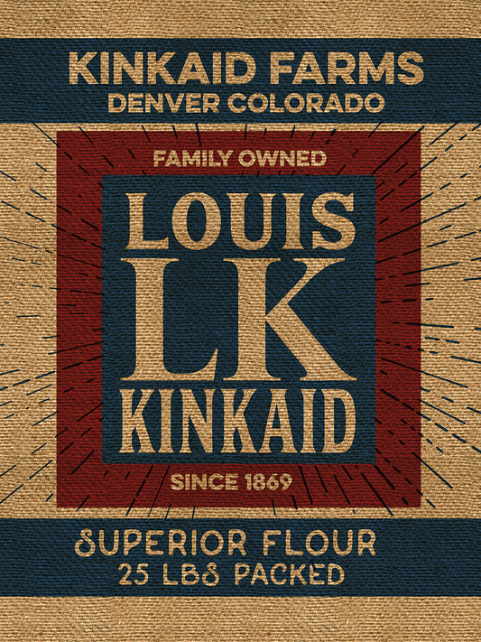 Flour Sack Kinkaid Canvas Print