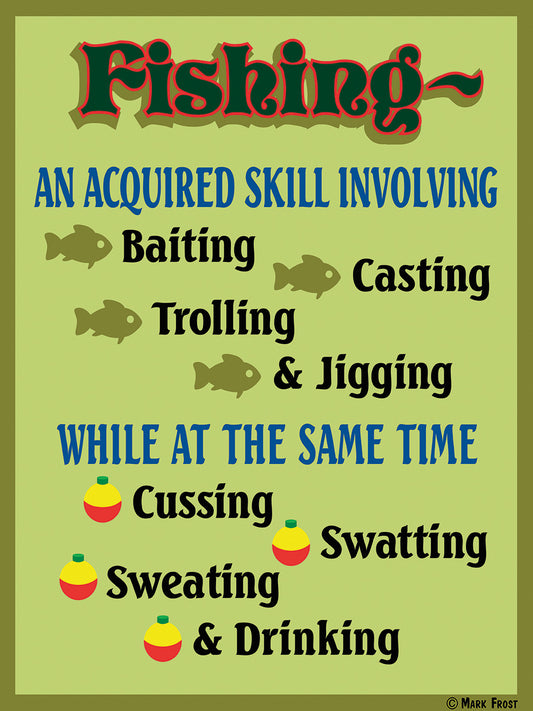 Fishing Acquired Skill Canvas Print