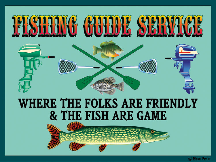 Servicio de guía de pesca 2 Lienzo