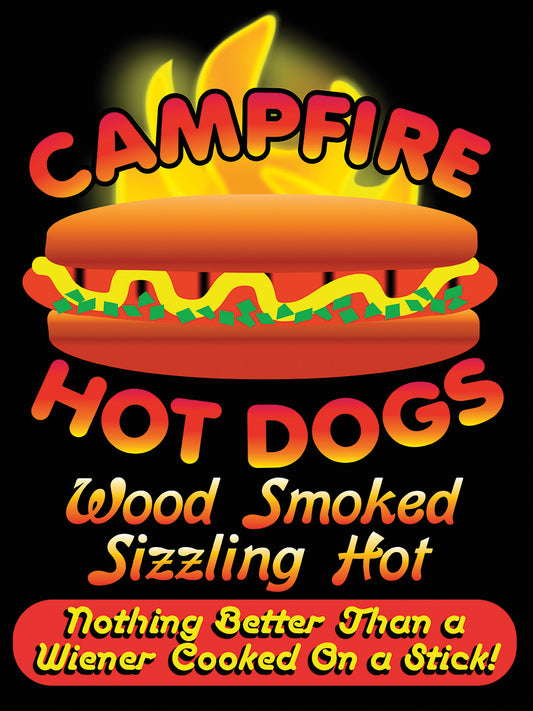 Campfire Hot Dogs Canvas Print