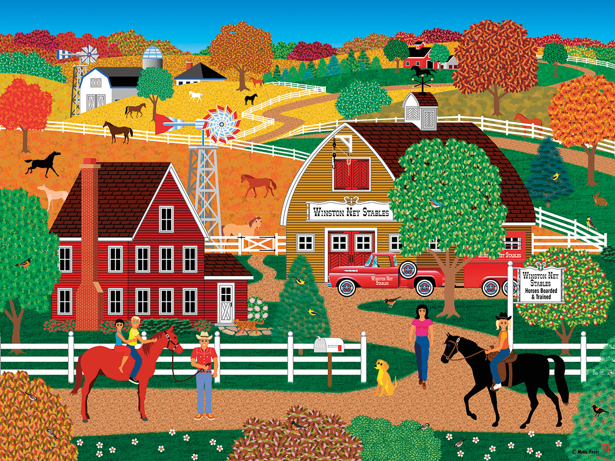 Horse Country In Fall