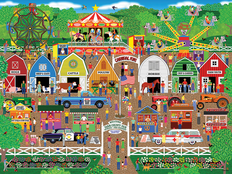 Lienzos de la Feria del Condado de Farm