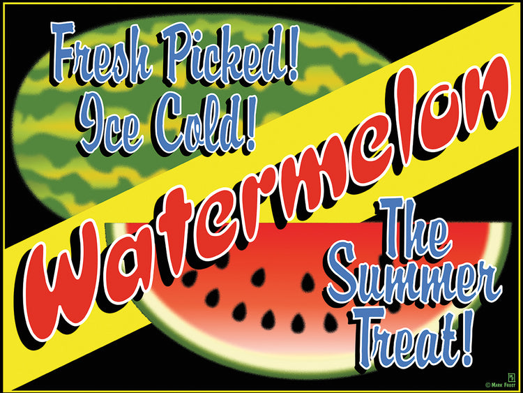 Watermelon Crate Label