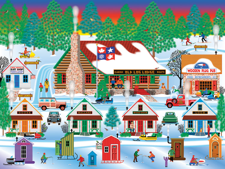 Winter At Old Log Lodge