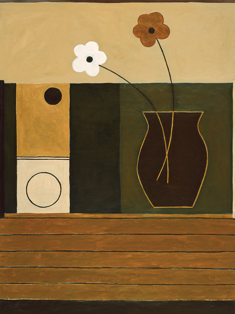 Abstract Flower Vessel on Table