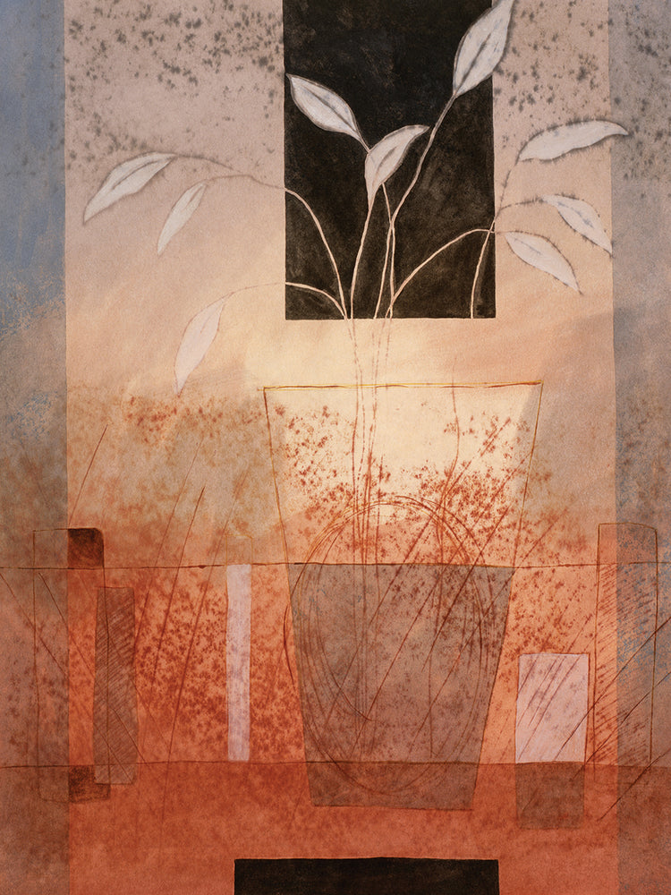 Abstract Flowers on Vessel # 2