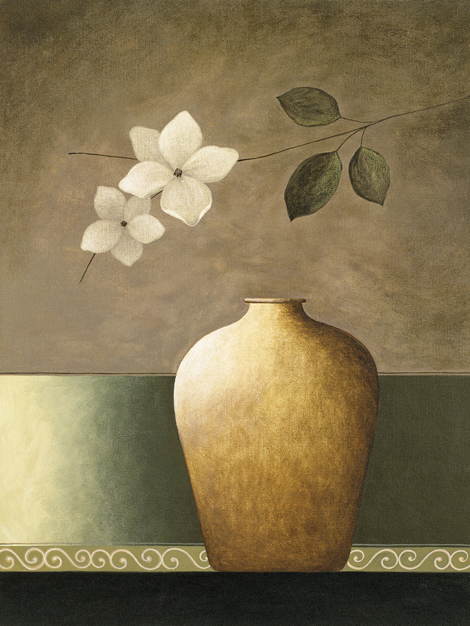 White Flowers and Vessel