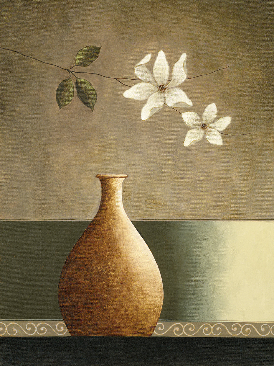 White Flowers and Vessel # 2