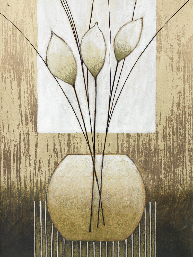 Abstract Leaves on Vase