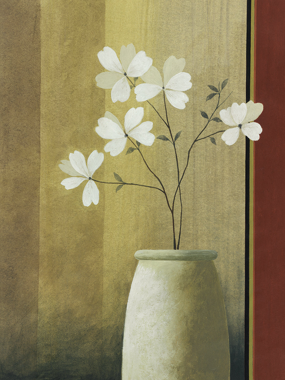 White Flowers and Vessel # 4