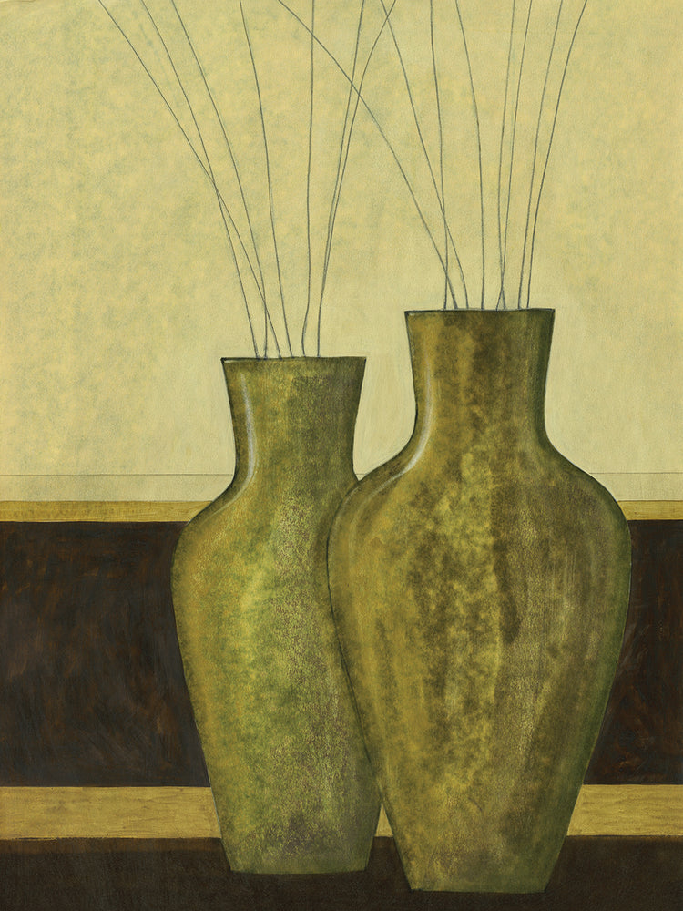 Green Vases