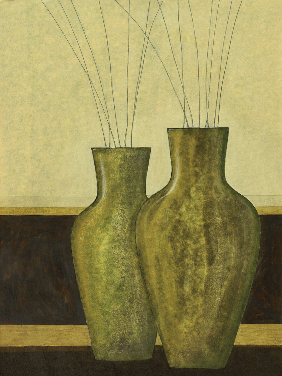 Green Vases