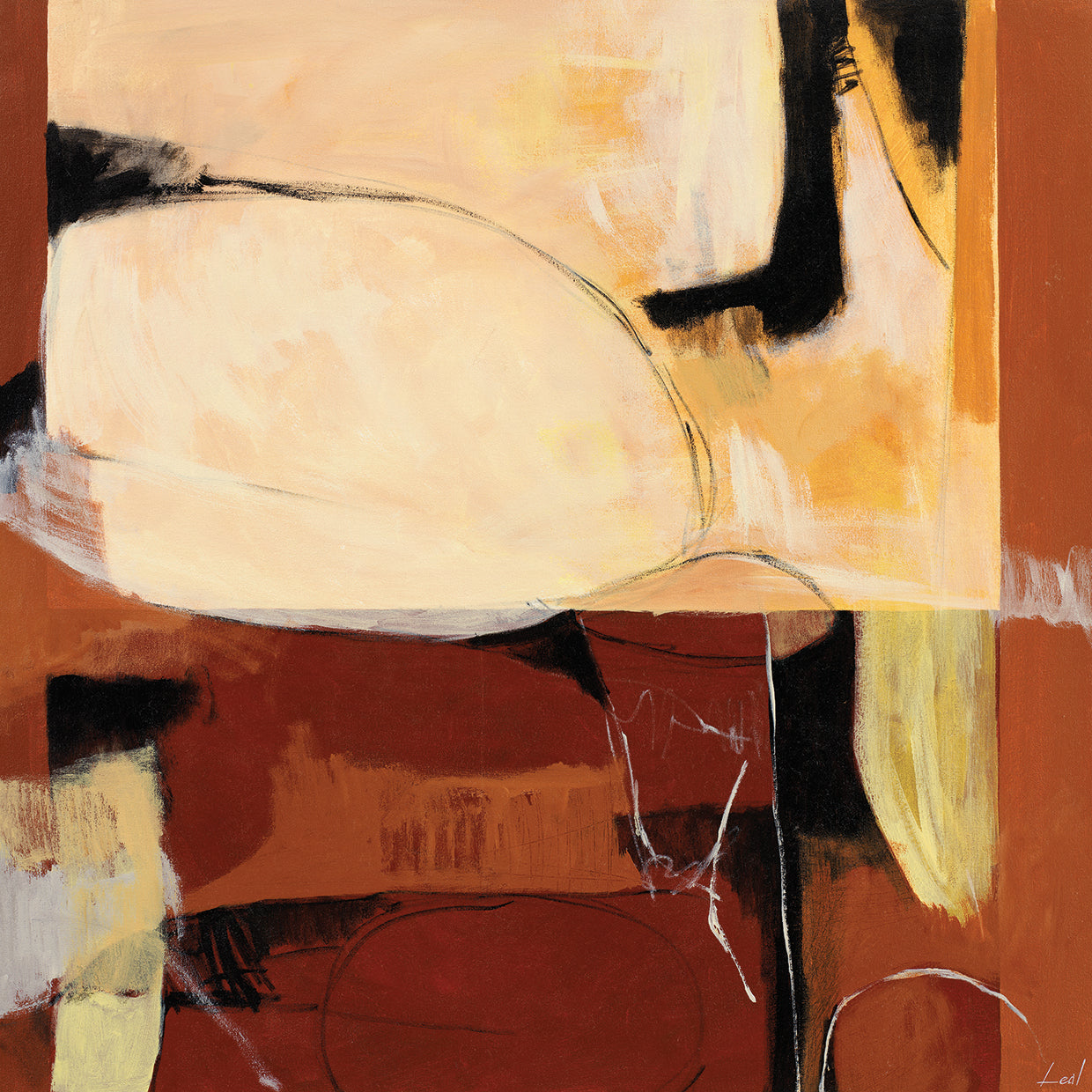 Abstract Brown Shapes