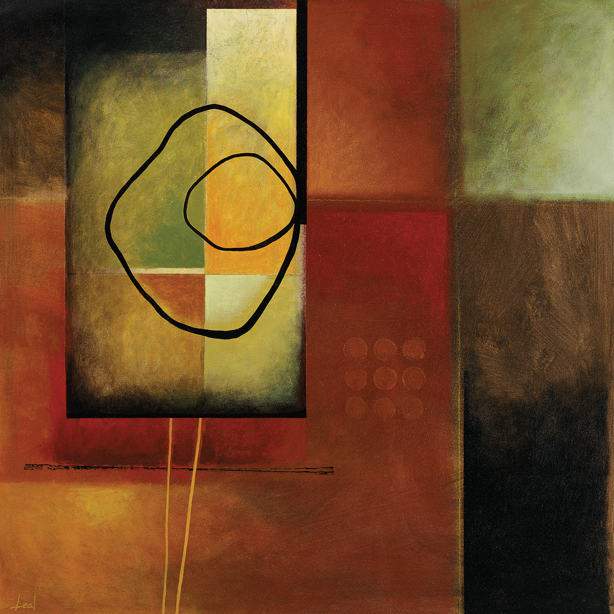 Abstract Brown Shapes # 2