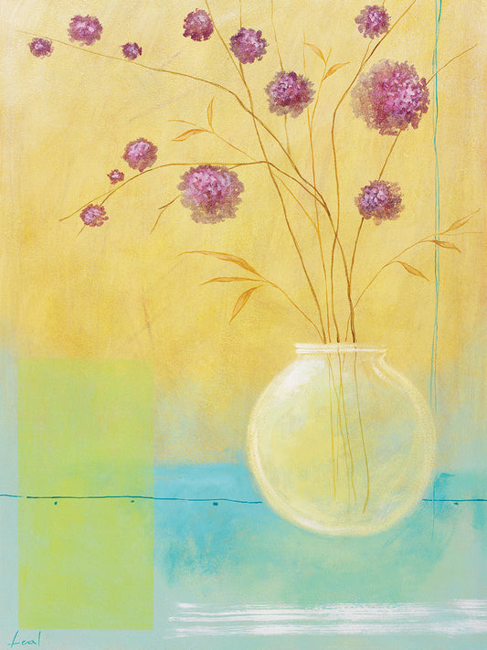 Purple Flowers on Vase