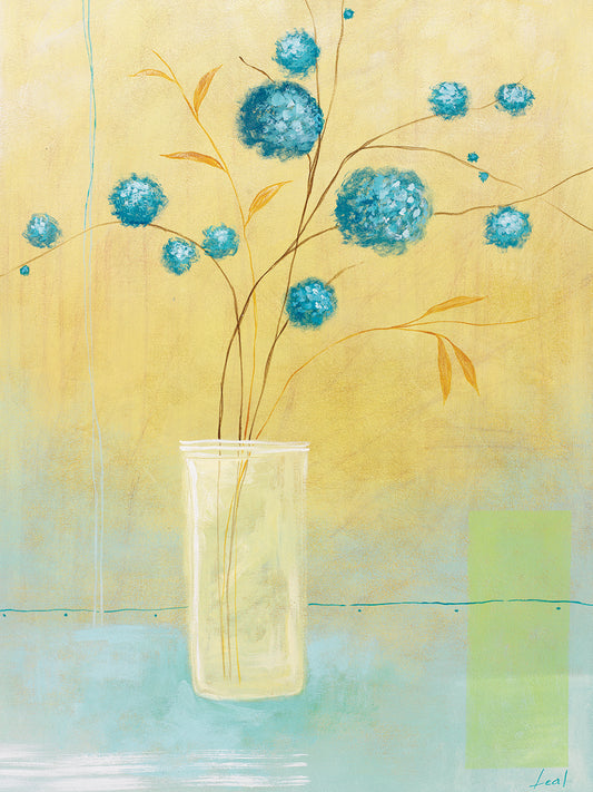 Blue Flowers on Vase