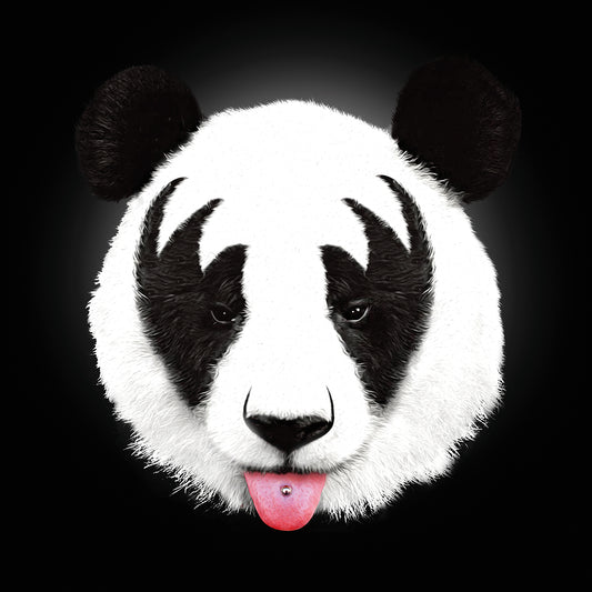 Kiss Of A Panda Canvas Print