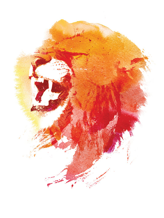 Angry Lion Canvas Print