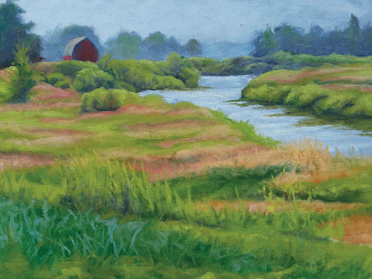 Creek on the Field Canvas Print
