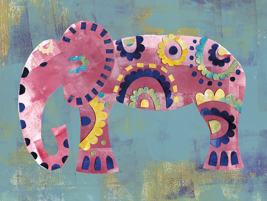 Boho Elephant 4 Canvas Print