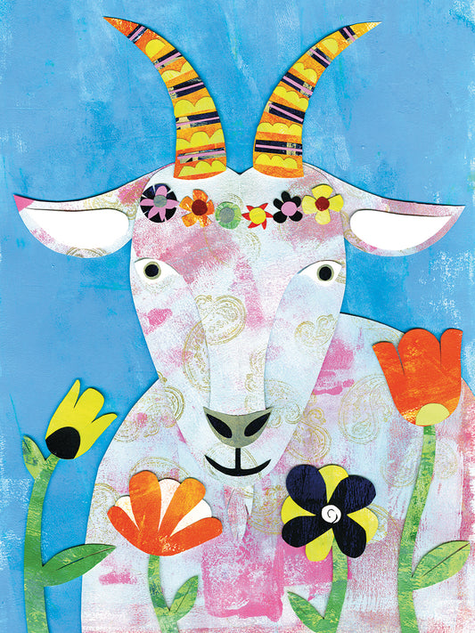 Happy Goat Canvas Print