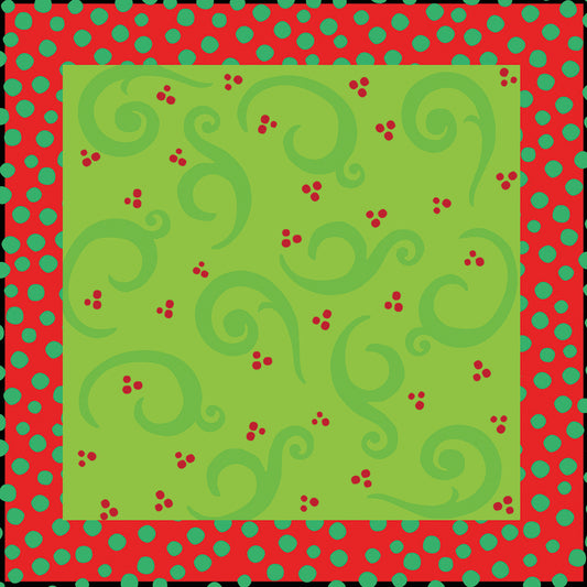 Whimsy Scrolling Deco Xmas