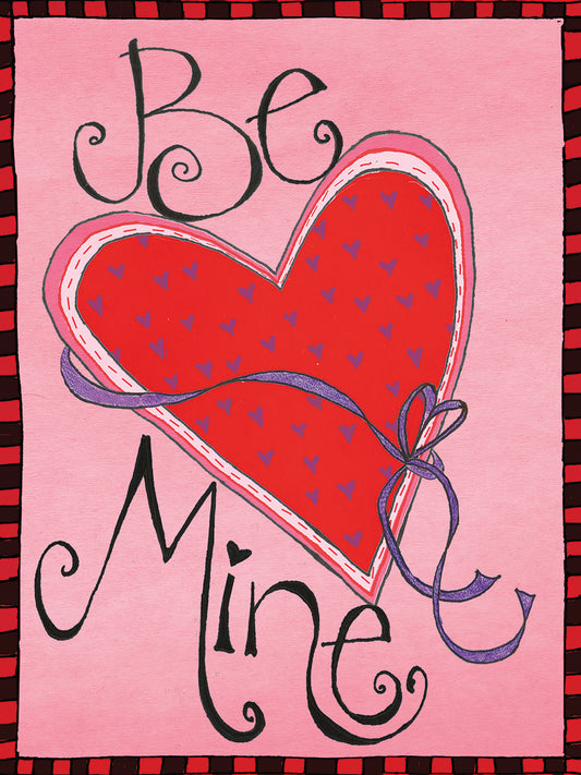 Be Mine with a Bow Canvas Art