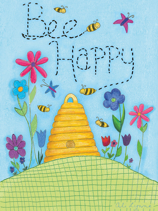 Bee Happy Canvas Art