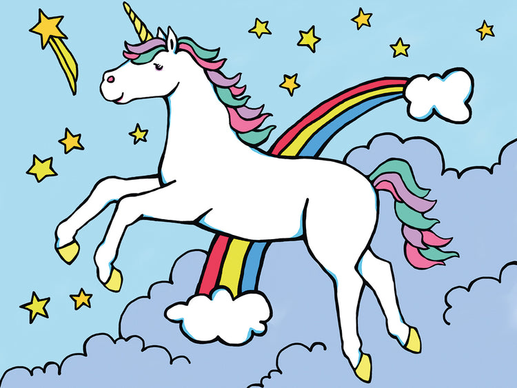 Unicorn Gallop Rainbow Digital 1