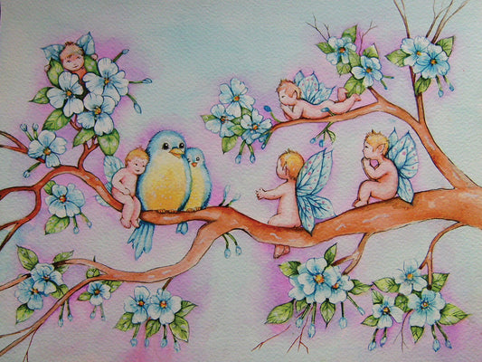 Blossom Fairies Canvas Art