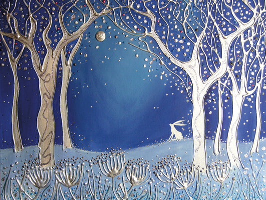 Enchanted Winter Night Canvas Art