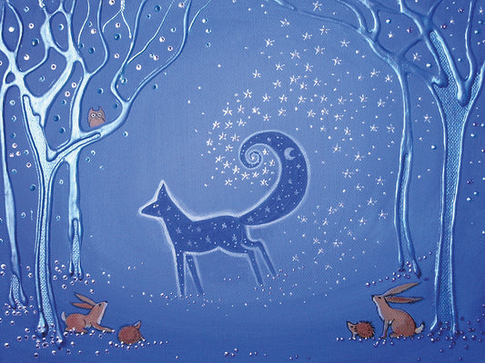 Fox Spirit Bringer Of Night Canvas Art