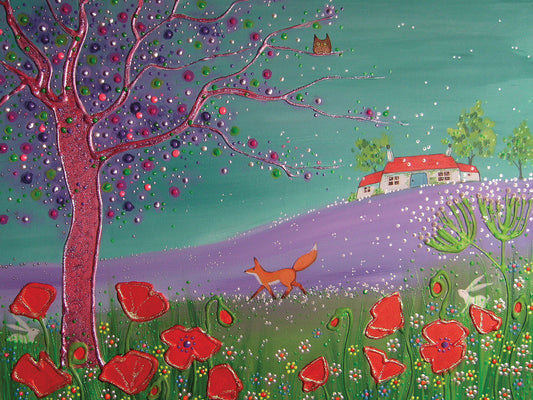 Lilac Summer Canvas Art