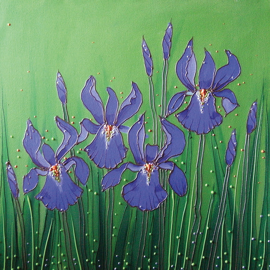 Purple Iris Canvas Art