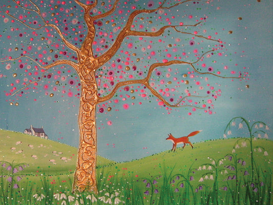 Spring Fox Canvas Art