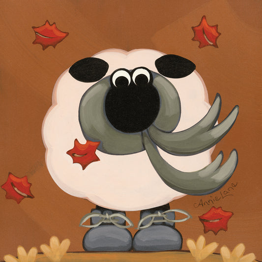 A Sheep in Fall Clothing Canvas Art