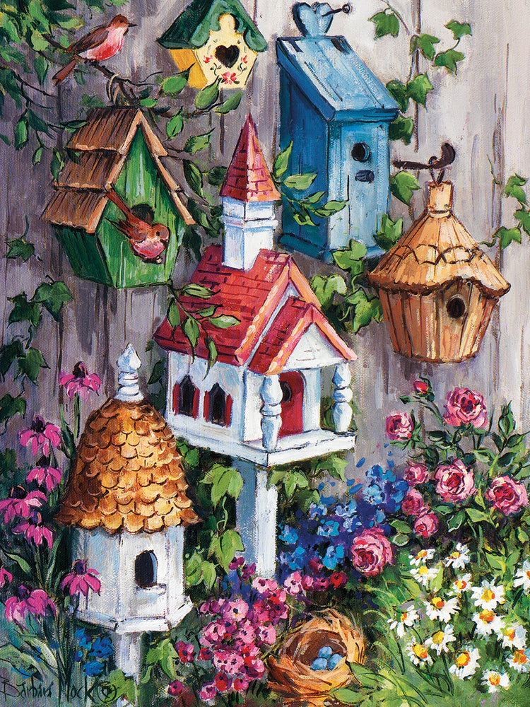 Arte de la lona de la casa de campo de Birdhouse