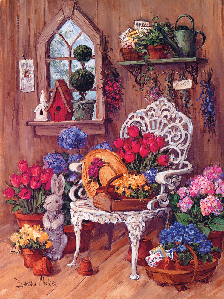 Cobertizo victoriano arte de la lona