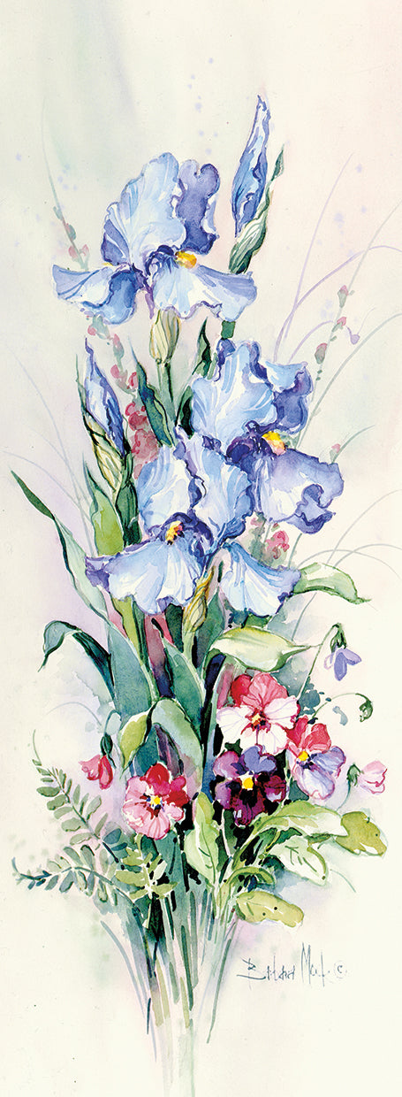 Iris and Pansy Panel